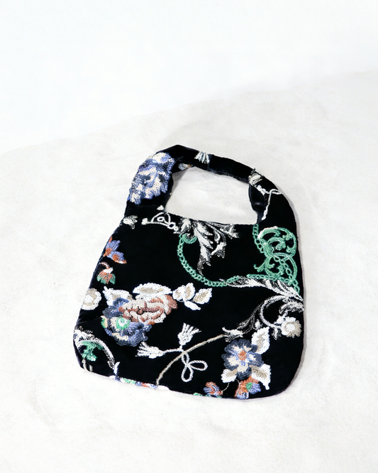 Nocturne Bloom Velvet Tote 繁花夜語絨提袋