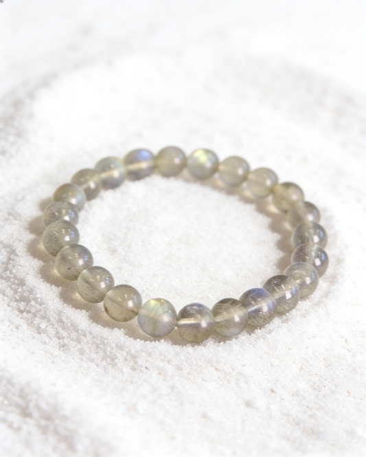 Moonlit Feldspar Bracelet 月影灰長石手串