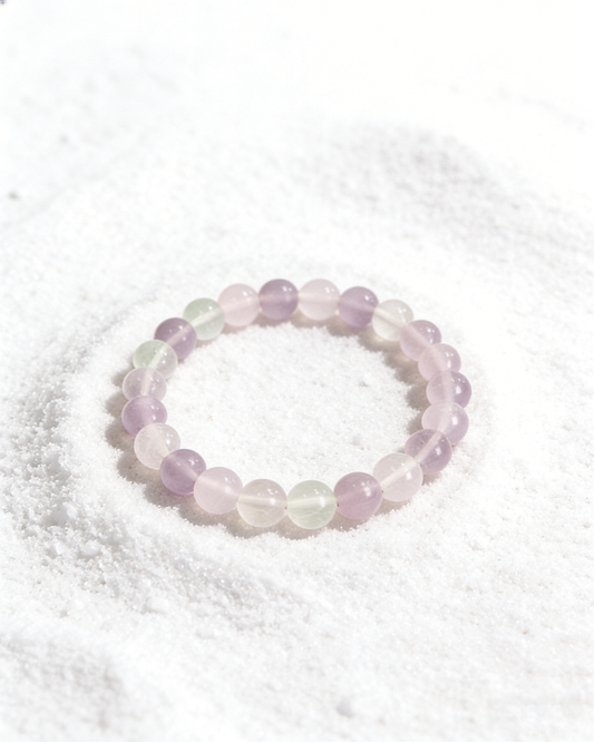 Lavender Mist Fluorite Bracelet 紫霧氟石手串