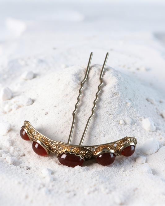 Crested Light Agate Hairpin 金嶺浮光瑪瑙簪