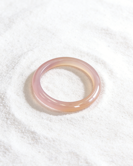 Dusky Rose Agate Bangle 玫瑰瑪瑙手鐲