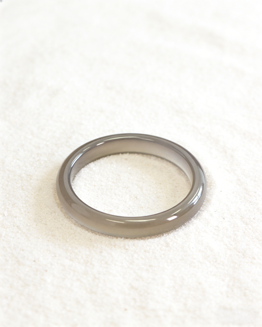 Stone Grey Agate Bangle 岩灰瑪瑙手鐲