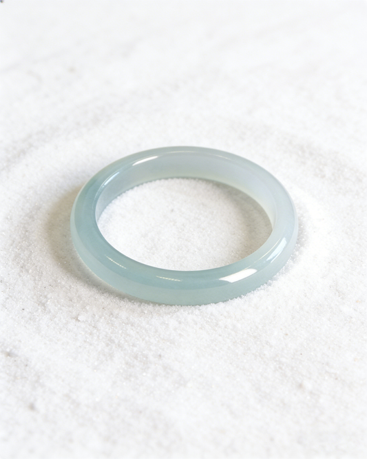Mist Green Agate Bangle 霧青瑪瑙手鐲