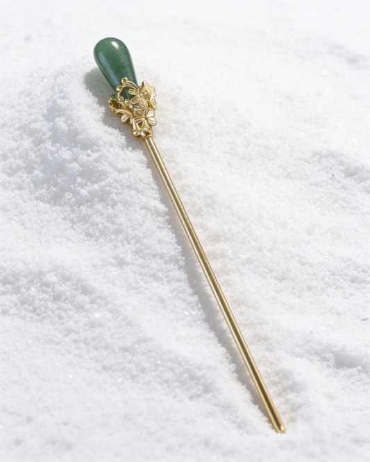 Verdant Whisper Agate Hairpin 翠語瑪瑙髮簪