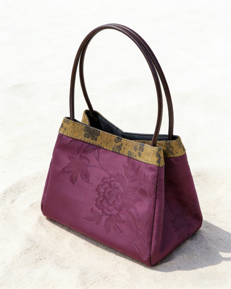 Violet Peony Tote 紫玉牡丹手提袋